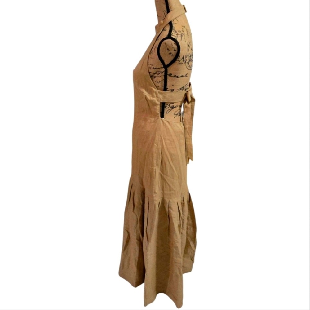Aqua BLU Australia Caramel Carmen Embroidered Halter Maxi Dress SIZE 6 New‎ - Picture 7 of 14
